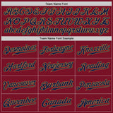Custom Crimson Navy-Old Gold Authentic Baseball Jersey