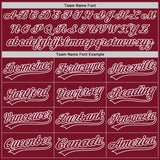 Custom Crimson Crimson-White Authentic Baseball Jersey