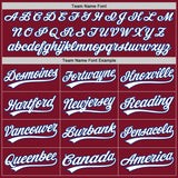 Custom Crimson White-Royal Authentic Baseball Jersey