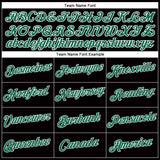 Custom Women's Black Kelly Green-White V-Neck Cropped Baseball Jersey