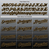 Custom Gray Old Gold-Black Authentic Fade Fashion Baseball Jersey