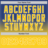 Custom Royal Gold-White Authentic Fade Fashion Basketball Jersey