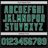 Custom Black Kelly Green Pink-White Authentic Fade Fashion Baseball Jersey