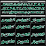 Custom Black Kelly Green Pink-White Authentic Fade Fashion Baseball Jersey