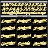 Custom Black White Purple-Gold Authentic Fade Fashion Baseball Jersey