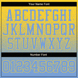 Custom Stitched Gold Light Blue Fade Fashion Sports Pullover Sweatshirt Hoodie