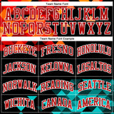 Custom Figure Aqua-Red Round Neck Sublimation Basketball Suit Jersey