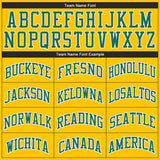 Custom Gold Kelly Green-White Authentic Throwback Basketball Jersey