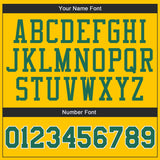 Custom Gold Kelly Green-White Authentic Throwback Basketball Jersey