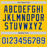 Custom Gold Royal Pinstripe Royal-White Authentic Baseball Jersey