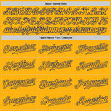 Custom Gold Gold-Royal Authentic Baseball Jersey