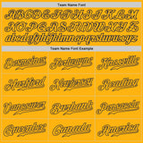 Custom Gold Gold-Navy Authentic Baseball Jersey