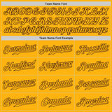 Custom Gold Gold-Brown Authentic Baseball Jersey