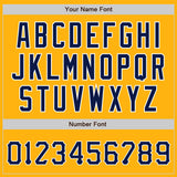 Custom Gold Navy-White Authentic Baseball Jersey