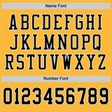 Custom Gold Black-White Mesh Authentic Football Jersey