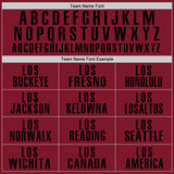 Custom Crimson Black-Cream Performance Golf Polo Shirt