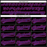 Custom Black Purple-Hot Pink Performance Vapor Golf Polo Shirt