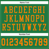 Custom Grass Green Blaze Orange Mesh Authentic Football Jersey