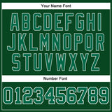 Custom Green Kelly Green-White Authentic Sleeveless Baseball Jersey