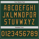 Custom Green Old Gold-Black Authentic Baseball Jersey