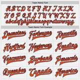 Custom White Navy Pinstripe Orange-Navy Bomber Full-Snap Varsity Letterman Jacket