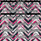 Custom Red White-Black 3D Pattern Design Bomber Full-Snap Varsity Letterman Jacket