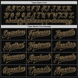 Custom White Black-Old Gold Bomber Full-Snap Varsity Letterman Split Fashion Jacket