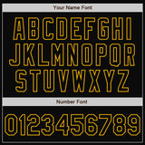 Custom White Black-Gold Bomber Full-Snap Varsity Letterman Split Fashion Jacket