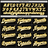 Custom Black Gold-Purple Bomber Full-Snap Varsity Letterman Split Fashion Jacket
