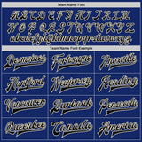 Custom Royal Black-Cream Bomber Full-Snap Varsity Letterman Jacket