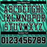 Custom Kelly Green Black-White Round Neck Sublimation Basketball Suit Jersey
