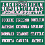 Custom Grass Green Pink-White Mesh Authentic Football Jersey