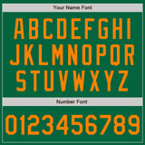Custom Kelly Green Blaze Orange Authentic Baseball Jersey