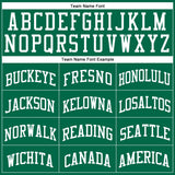 Custom Kelly Green White Authentic Throwback Basketball Jersey