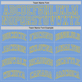 Custom Light Blue Light Blue-Gold Authentic Throwback Basketball Jersey