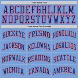 Custom Light Blue Royal-Red Authentic Throwback Basketball Jersey
