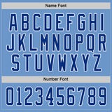 Custom Light Blue Royal-White Hockey Jersey