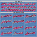 Custom Light Blue Pink-Black Performance T-Shirt