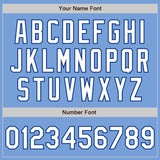 Custom Light Blue White-Royal Authentic Baseball Jersey