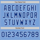 Custom Light Blue Royal-White Authentic Baseball Jersey