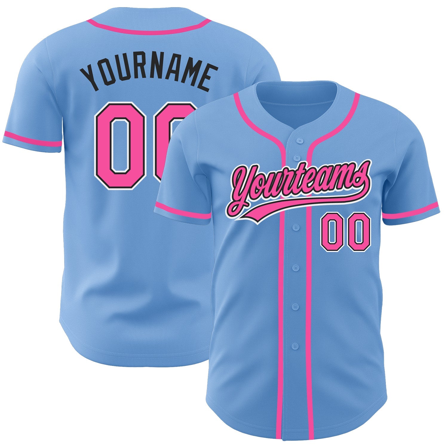 pink baseball uniforms