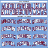 Custom Light Blue Red Pinstripe White-Royal Authentic Basketball Jersey