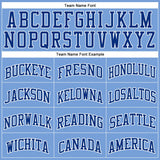 Custom Light Blue White Pinstripe Royal Authentic Basketball Jersey