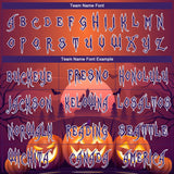 Custom 3D Pattern Halloween Pumpkins Horror Night Long Sleeve Performance T-Shirt