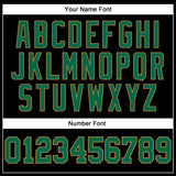 Custom Black Kelly Green-Old Gold Long Sleeve Performance T-Shirt