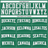 Custom Kelly Green White-Gary Long Sleeve Performance Salute To Service T-Shirt