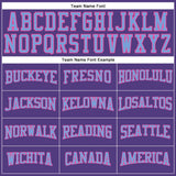 Custom Purple Light Blue-Pink Long Sleeve Performance T-Shirt