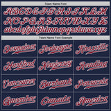 Custom Navy Crimson-White Authentic Baseball Jersey