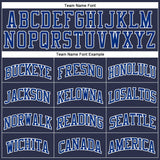 Custom Navy Royal-White Authentic Throwback Basketball Jersey