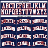 Custom Navy White Pinstripe White Gray-Red Authentic Basketball Jersey